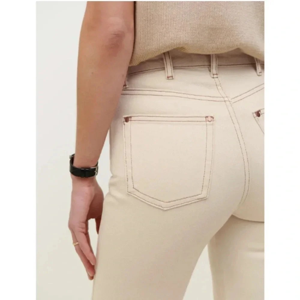 Reformation Cowboy High Rise Straight Jeans in Almond Size 24 - Picture 15 of 15